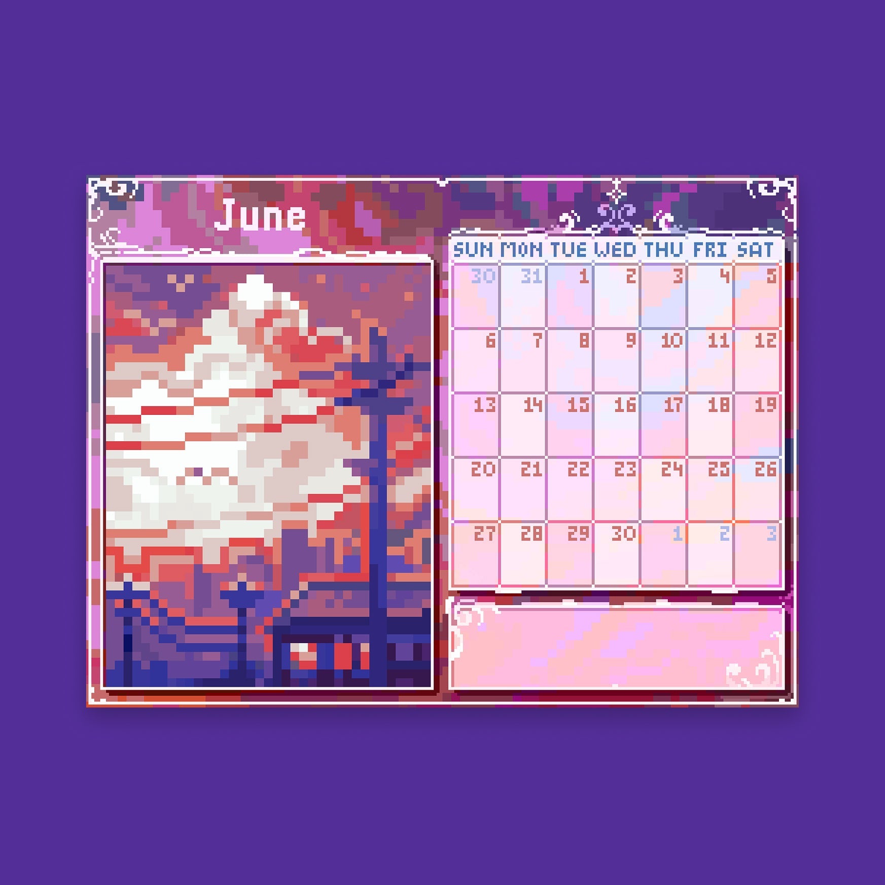 Pixyls x Hexh 2027 Desk Calendar