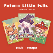Autumn Little Dolls Collectible Cards