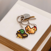 Stardew Valley Chicken and Duck Keychain Set