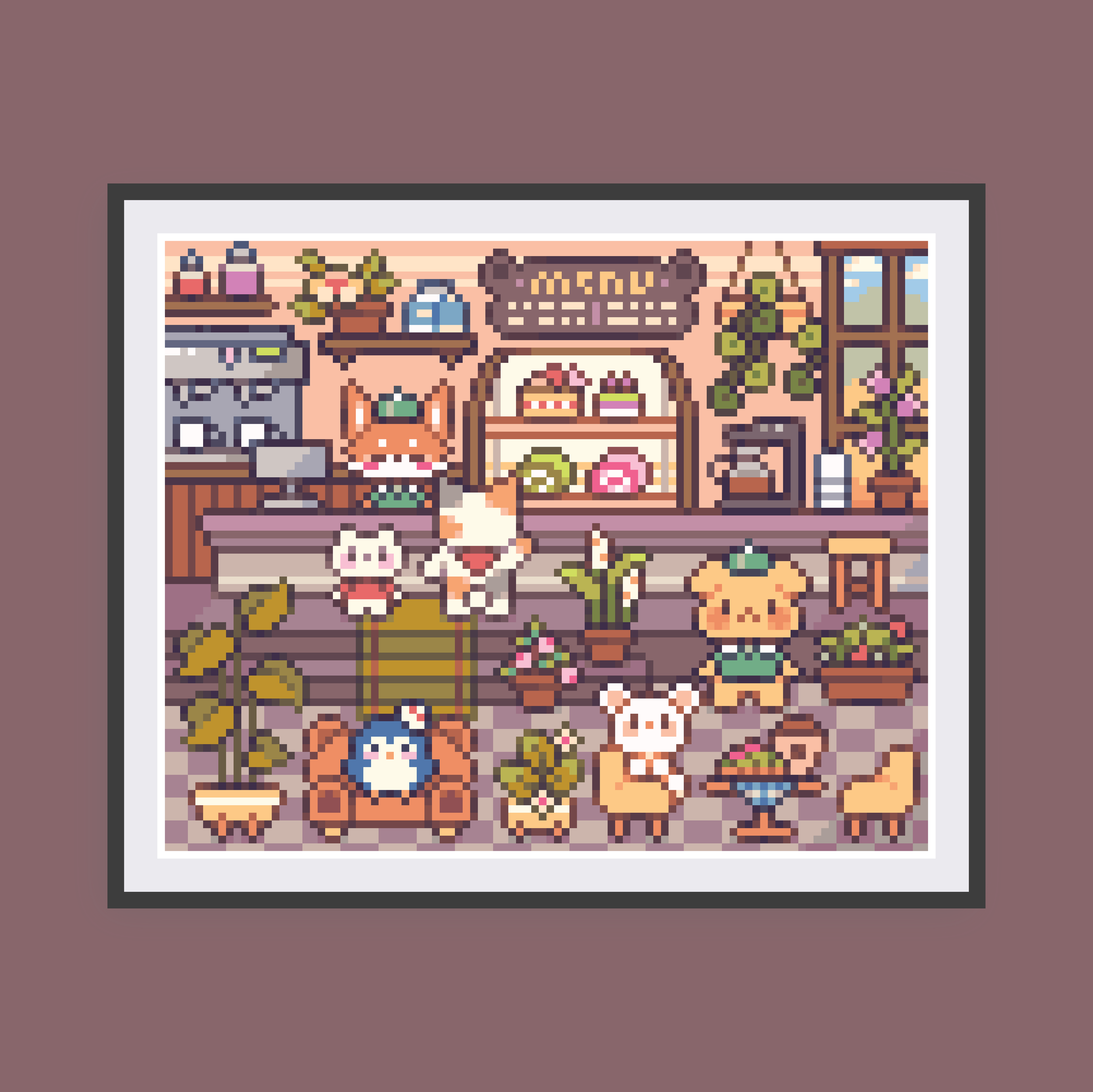 Cozy Cafe Canvas