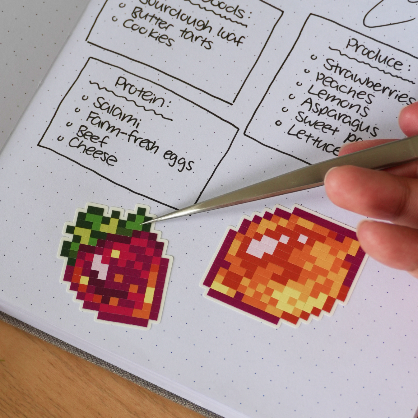 Fruit Gemstones Sticker Sheet