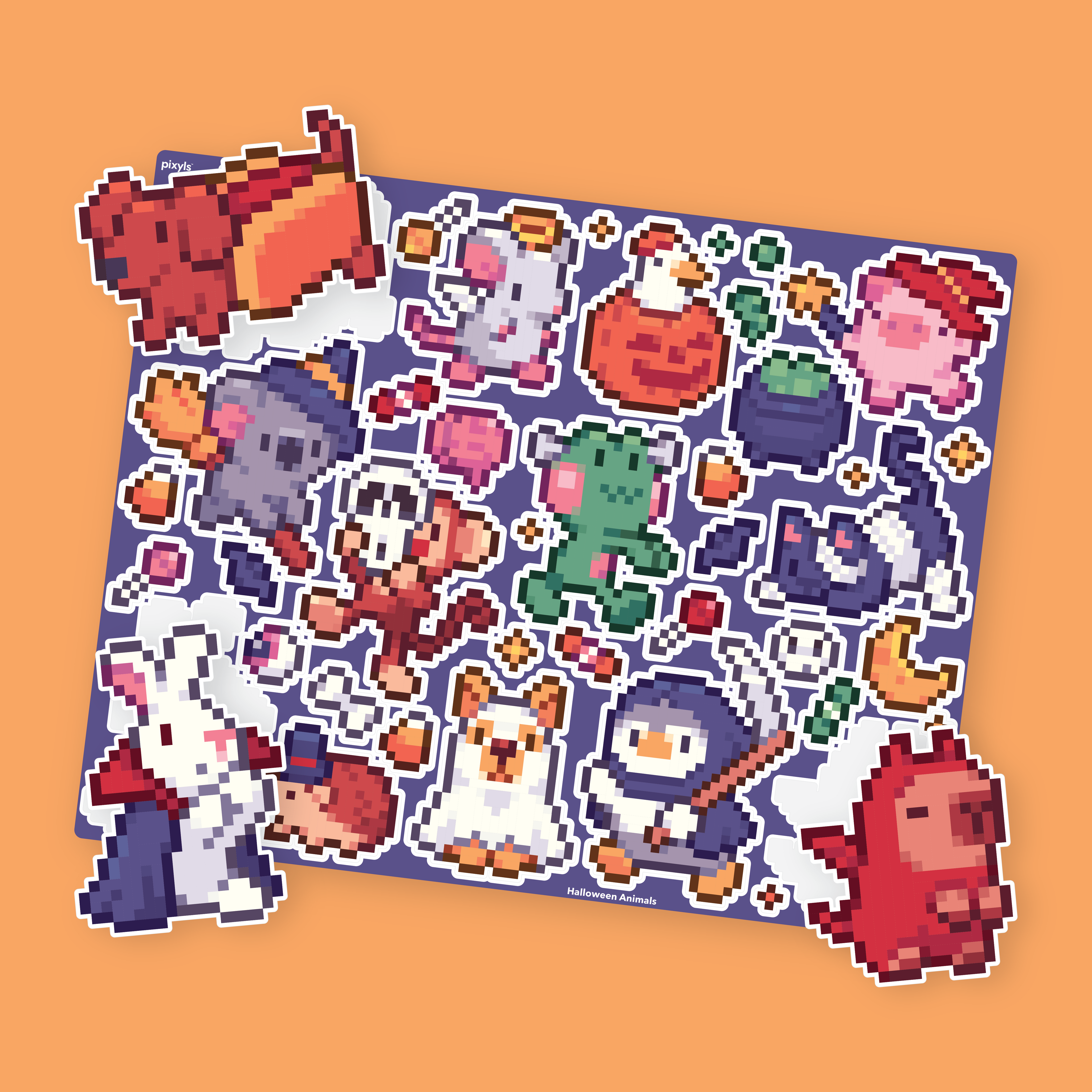 Halloween Animals Sticker Sheet