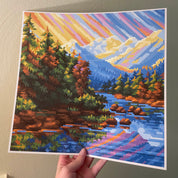 Morning Mountains Canvas