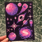 Lavender Cosmos Sticker Sheet