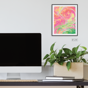 Spring Pastel Abstract Canvas