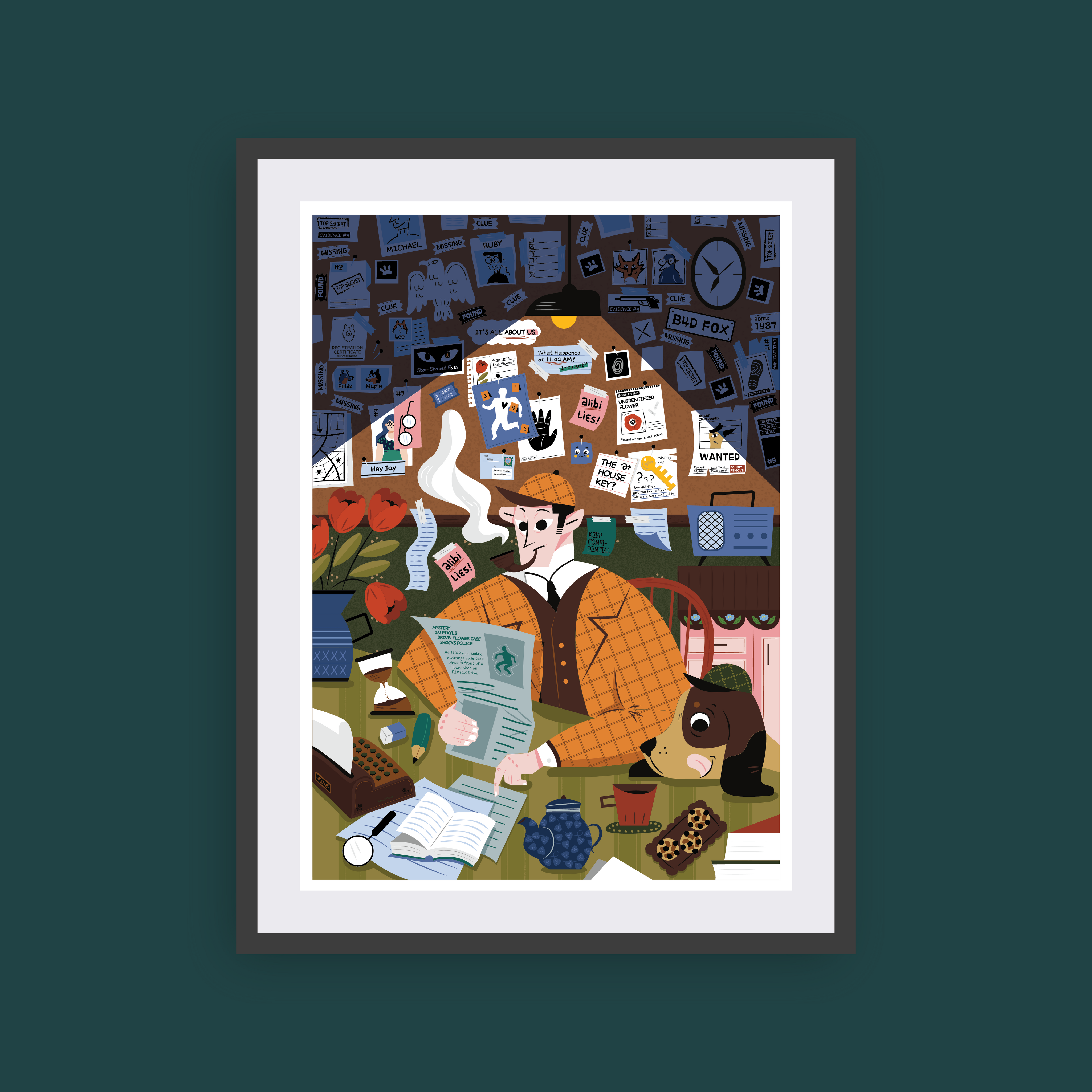 The Detective's Office Canvas