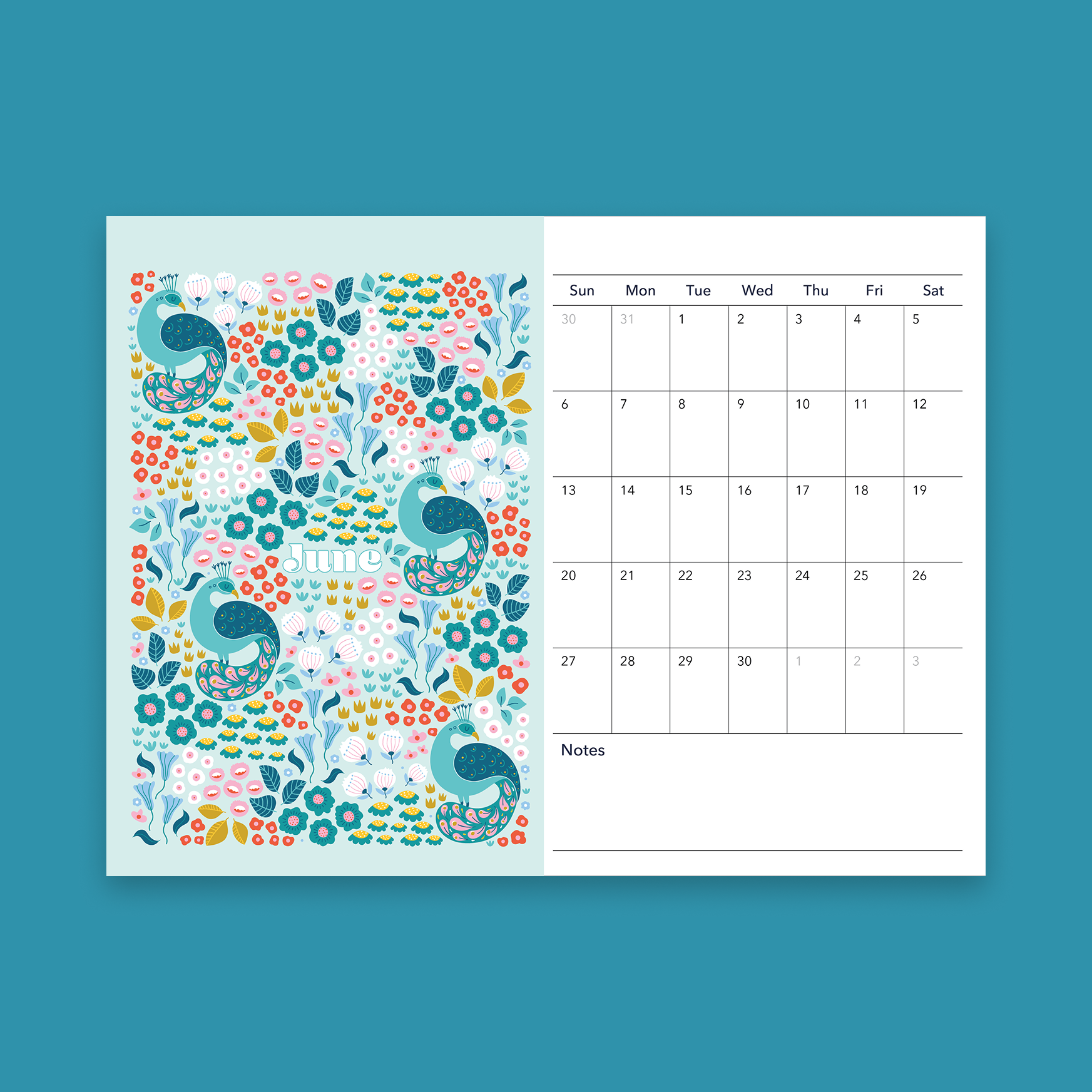Vexyls x Anna Deegan 2027 Desk Calendar june